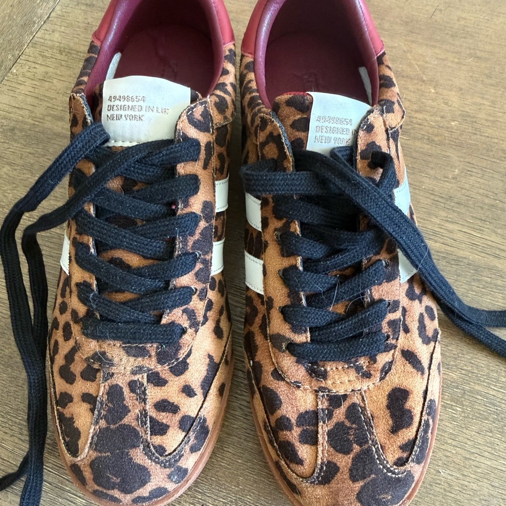 Steve Madded Retro Suede Leopard Sneakers